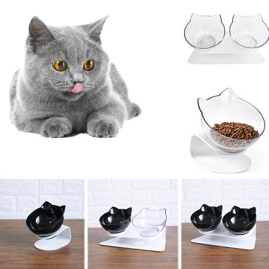 Ezzilife Raised Cat Food Bowl – Protects Neck & Spine