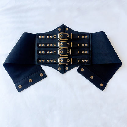 Wide Belt Punk Hip Hop Decorative Belt Nightclub Accessories