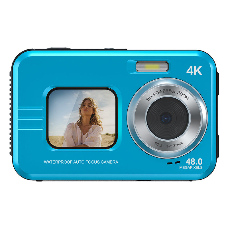 Outdoor Sports HD Dual Screen Photography Waterproof Camera