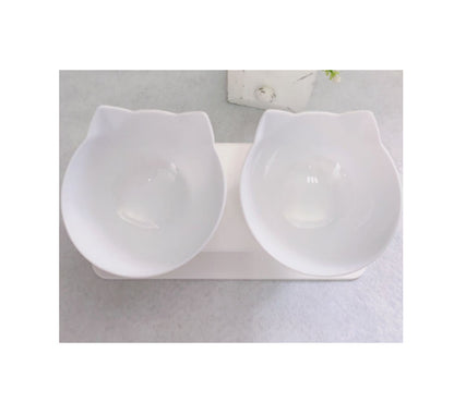 Ezzilife Raised Cat Food Bowl – Protects Neck & Spine