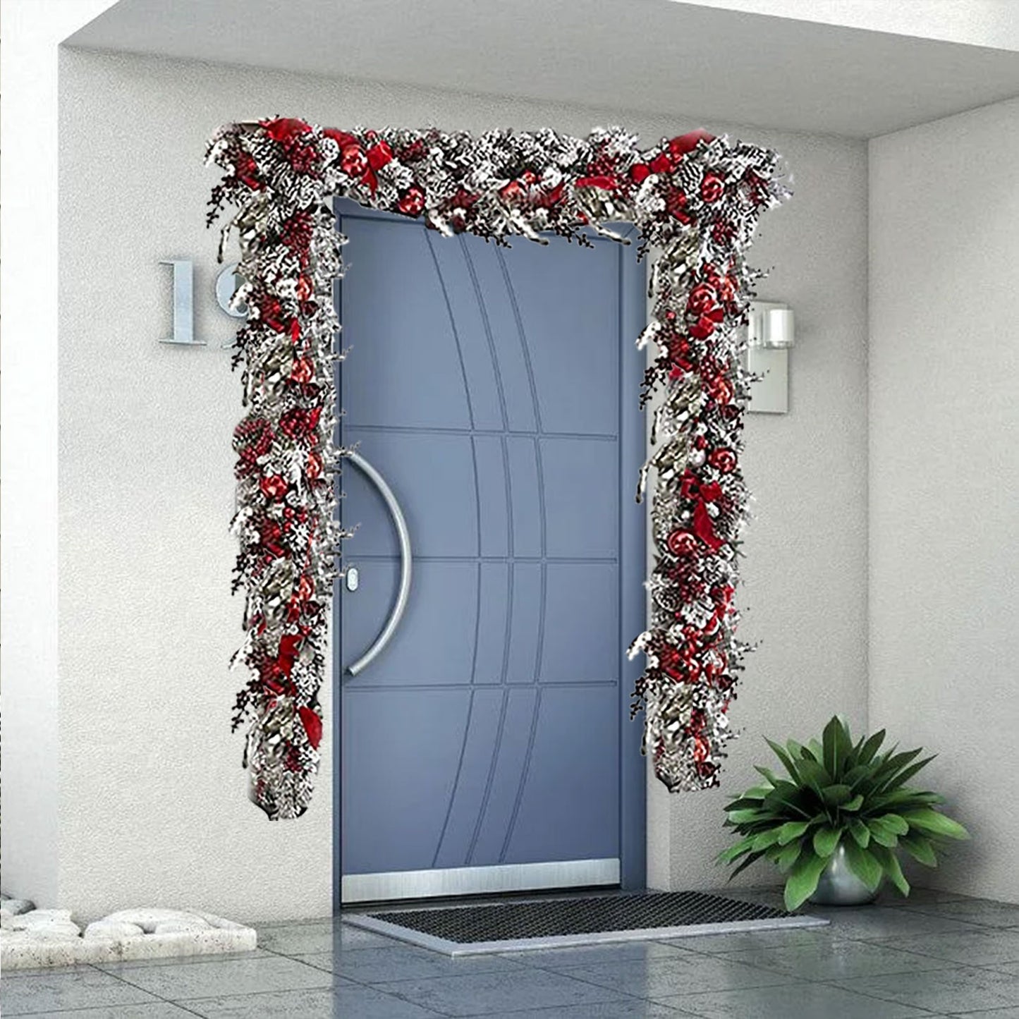 Christmas Decoration Garland Wall Hanging Door Curtain Home