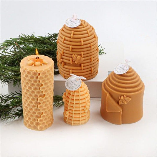 3D Honeycomb Silicone Candle Mold