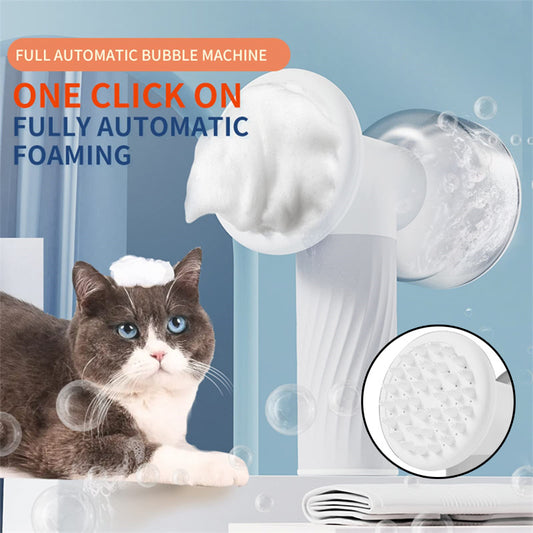 Pet cat Fully automatic foam bubble machine 