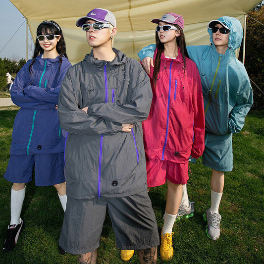 Sun Protection Clothing Suit Men's And Women's Same Quick-drying Shorts Nylon