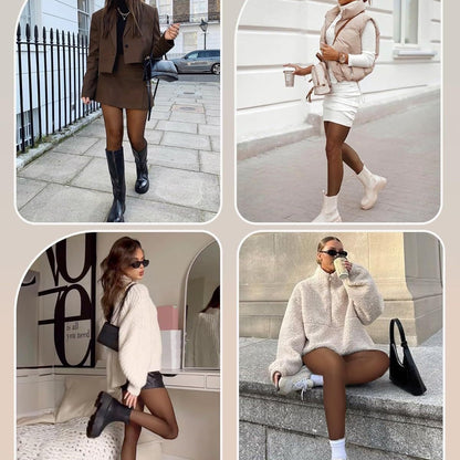 Black See-through Plus Size Women's Leggings