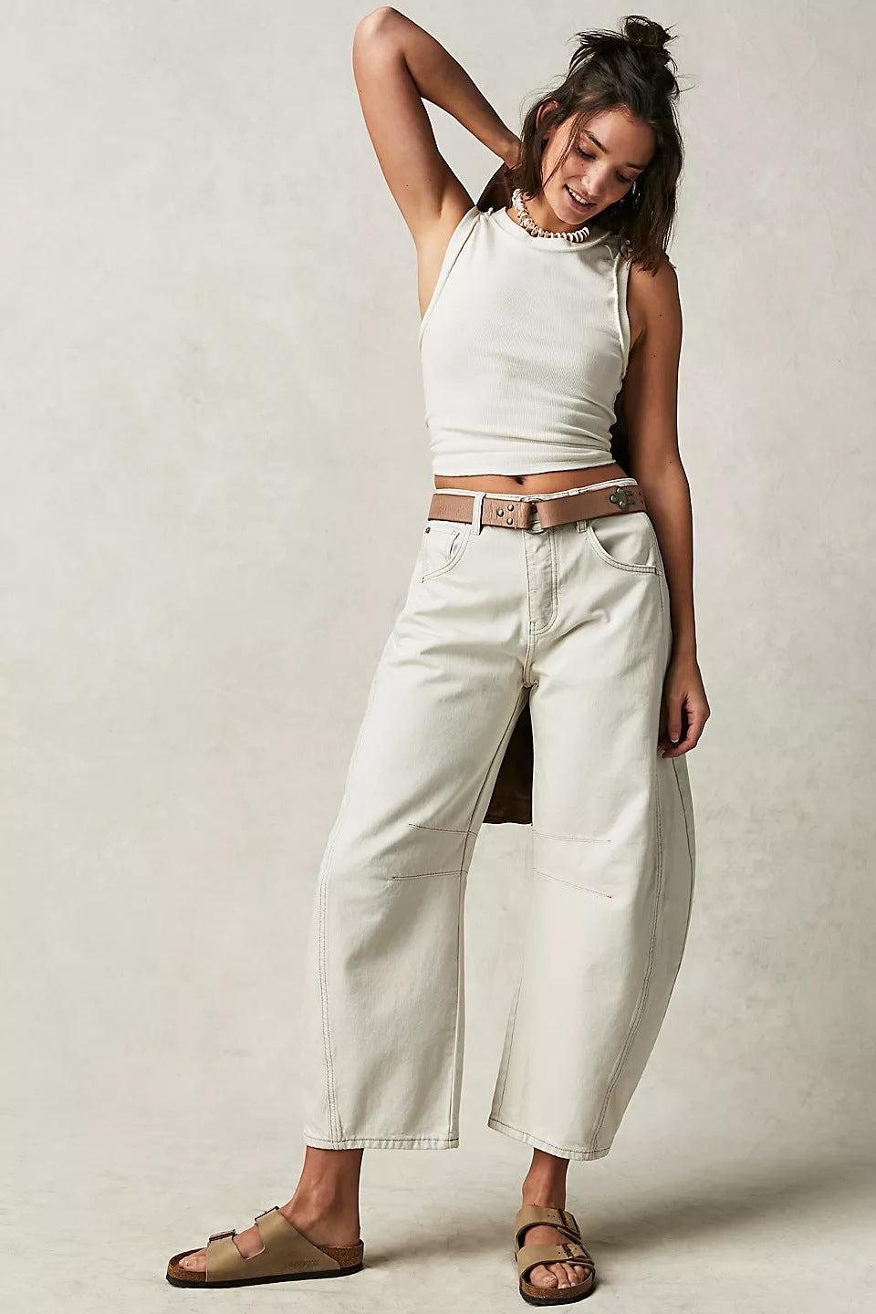 Ezzilife pants, Baggy Barrel Jeans – High Stretch Casual Fit