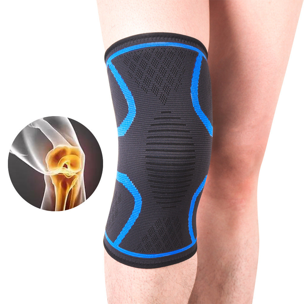 Knitted Nylon Sports Knee Pads For Outdoor Warmth