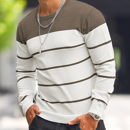 Men's Knitted Fashion Crew Casual Sweatshirt