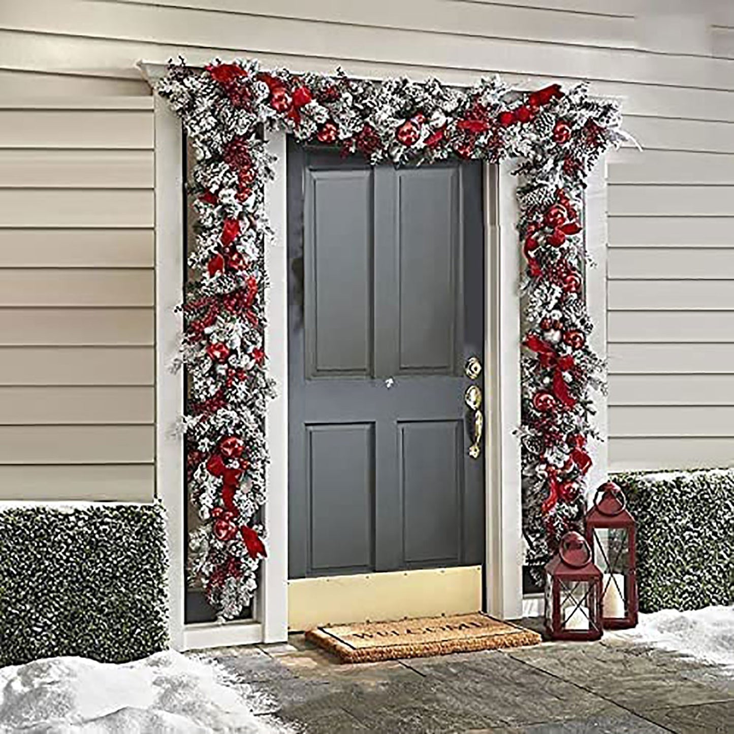 Christmas Decoration Garland Wall Hanging Door Curtain Home