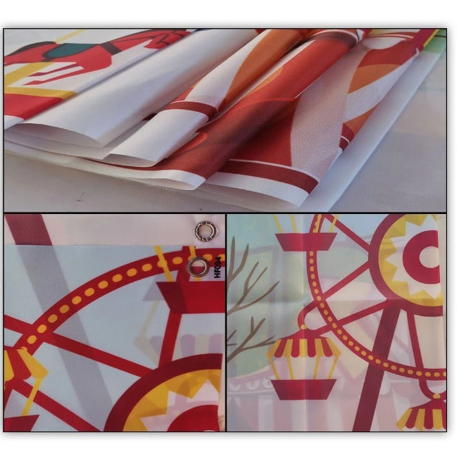 Christmas Festival Couplet Atmosphere Layout Sports Outdoor Decorative Door Curtain Festival Flag Decoration Supplies