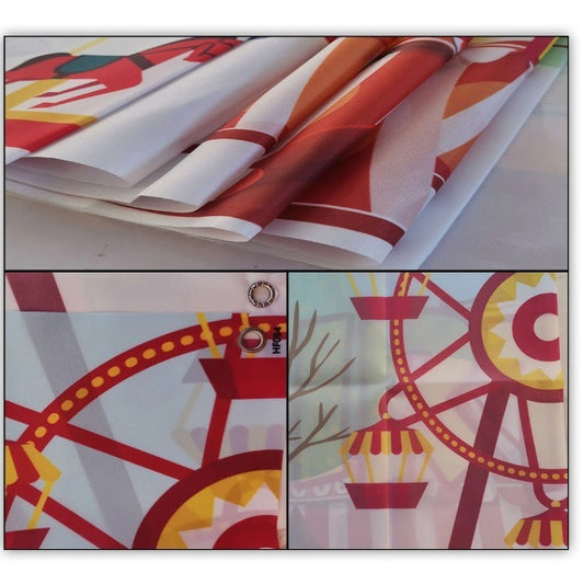 Christmas Festival Couplet Atmosphere Layout Sports Outdoor Decorative Door Curtain Festival Flag Decoration Supplies