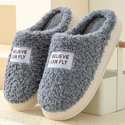 Non-Slip Indoor & Outdoor  Warm Fluffy Slipper Slides