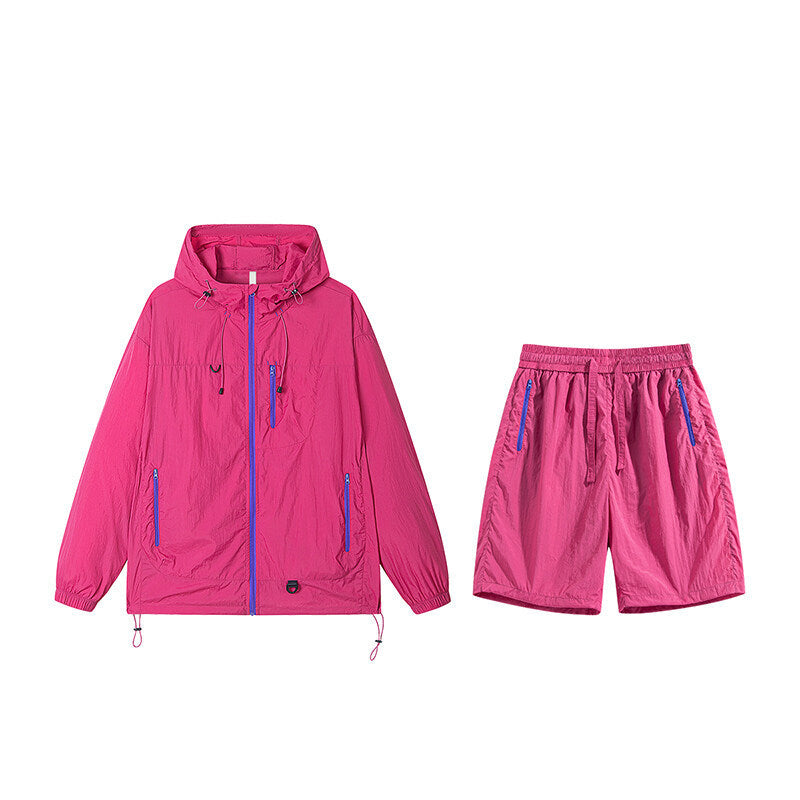 Sun Protection Clothing Suit Men's And Women's Same Quick-drying Shorts Nylon