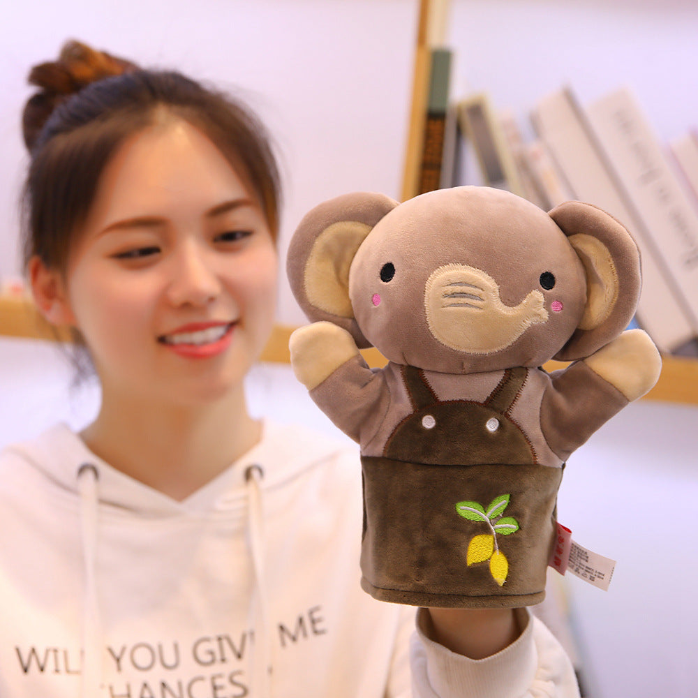 Cartoon Animal Plush Hand Puppet Elephant Panda Deer Koala Hand Puppet Toys For Kids
