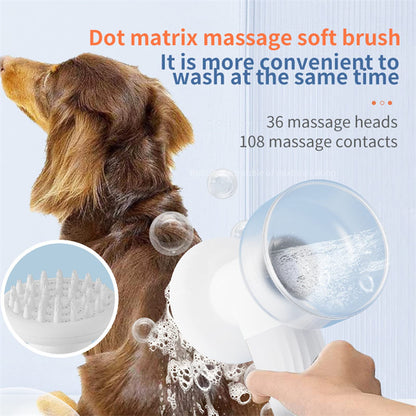 Close-up of bubble nozzle on cat toy machine – pet-safe material