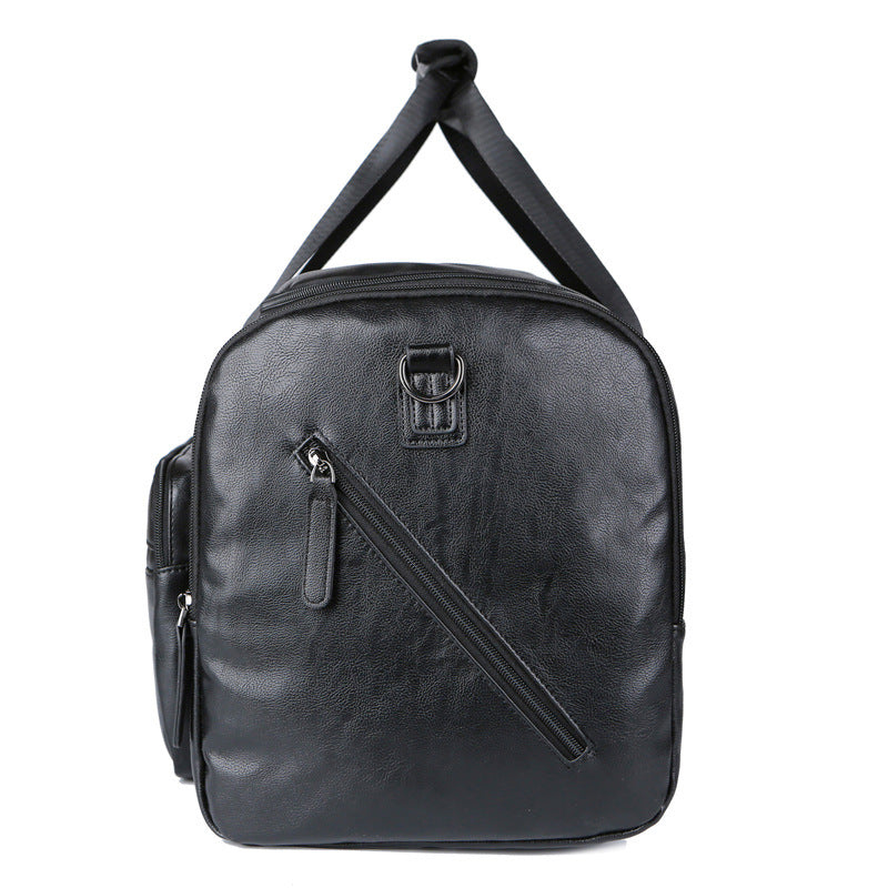 Men’s PU Leather Large Capacity Retro Designer Travel Bag