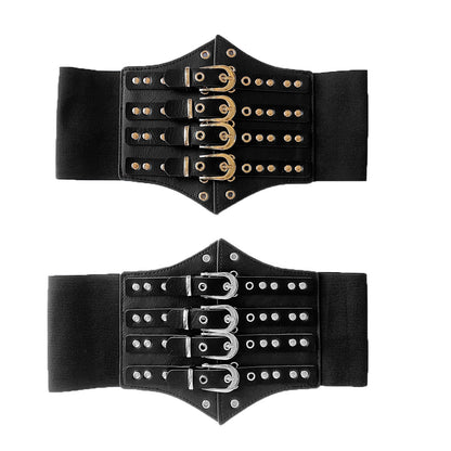 Wide Belt Punk Hip Hop Decorative Belt Nightclub Accessories