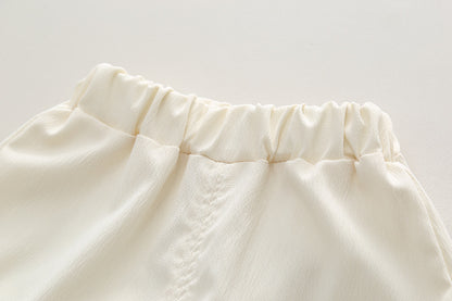 Girls Summer Short Sleeve Shorts Two-piece Set