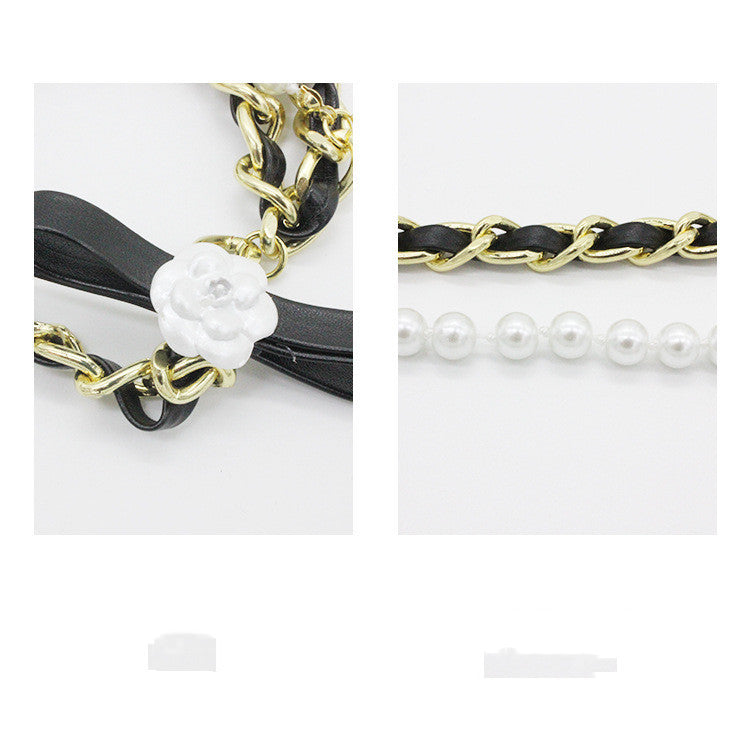 Pearl Waist Chain Female Small Fragrance Accessories Metal