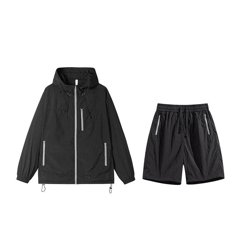 Sun Protection Clothing Suit Men's And Women's Same Quick-drying Shorts Nylon