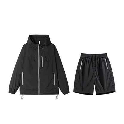 Sun Protection Clothing Suit Men's And Women's Same Quick-drying Shorts Nylon