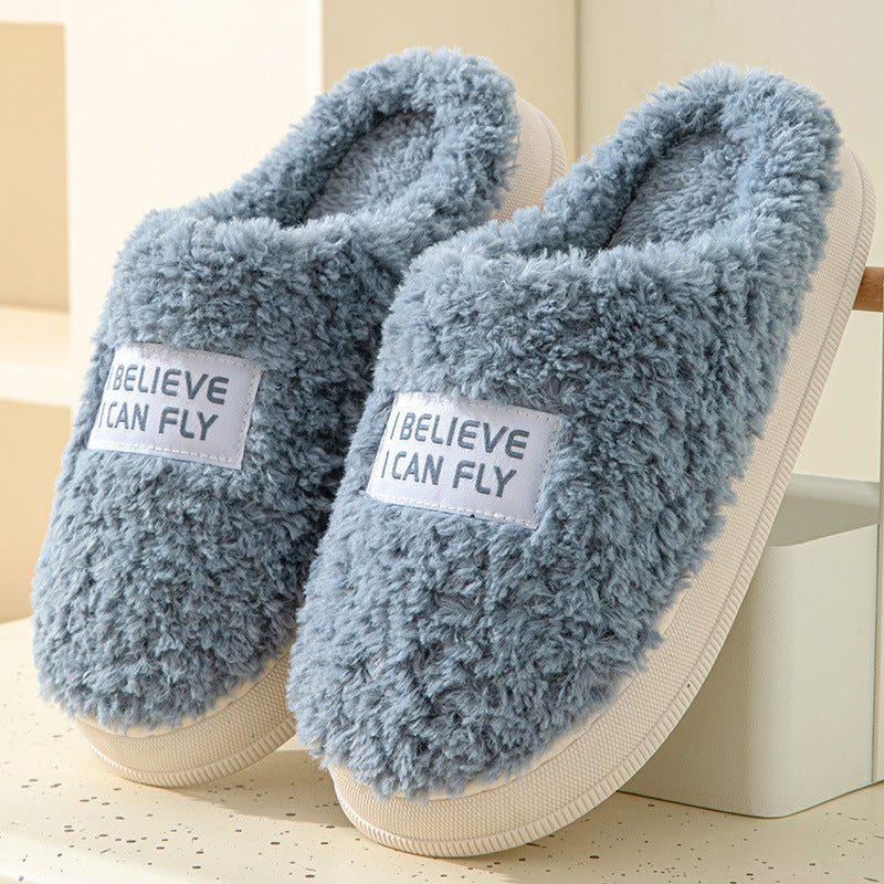 Non-Slip Indoor & Outdoor  Warm Fluffy Slipper Slides