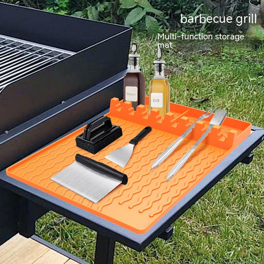 Oven Silicone Baking Tray Dustproof Cleaning Pad Barbecue Protective Pad Kitchen Gadgets