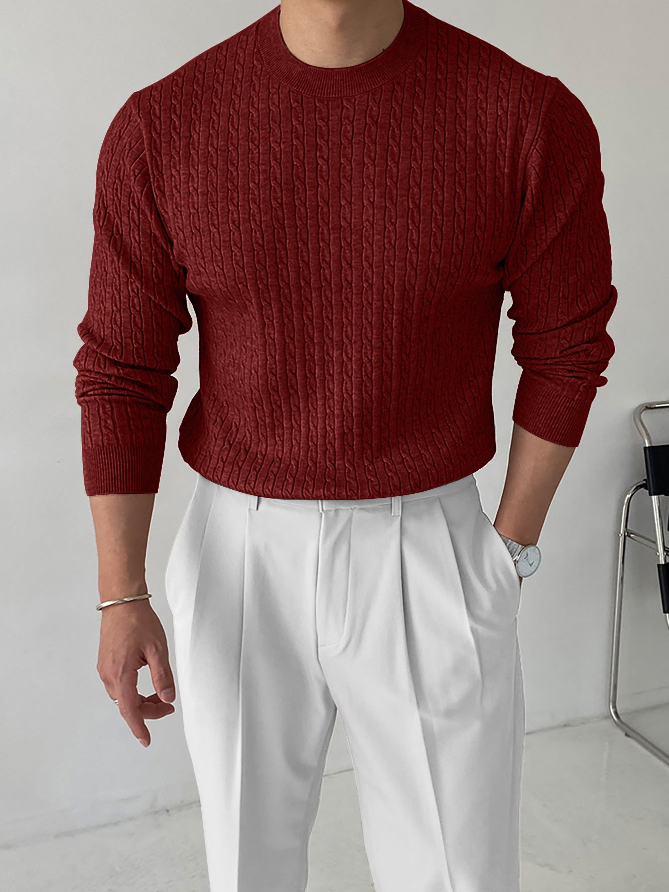 Autumn And Winter New Warm Thick Needle Turtleneck Sweater Men