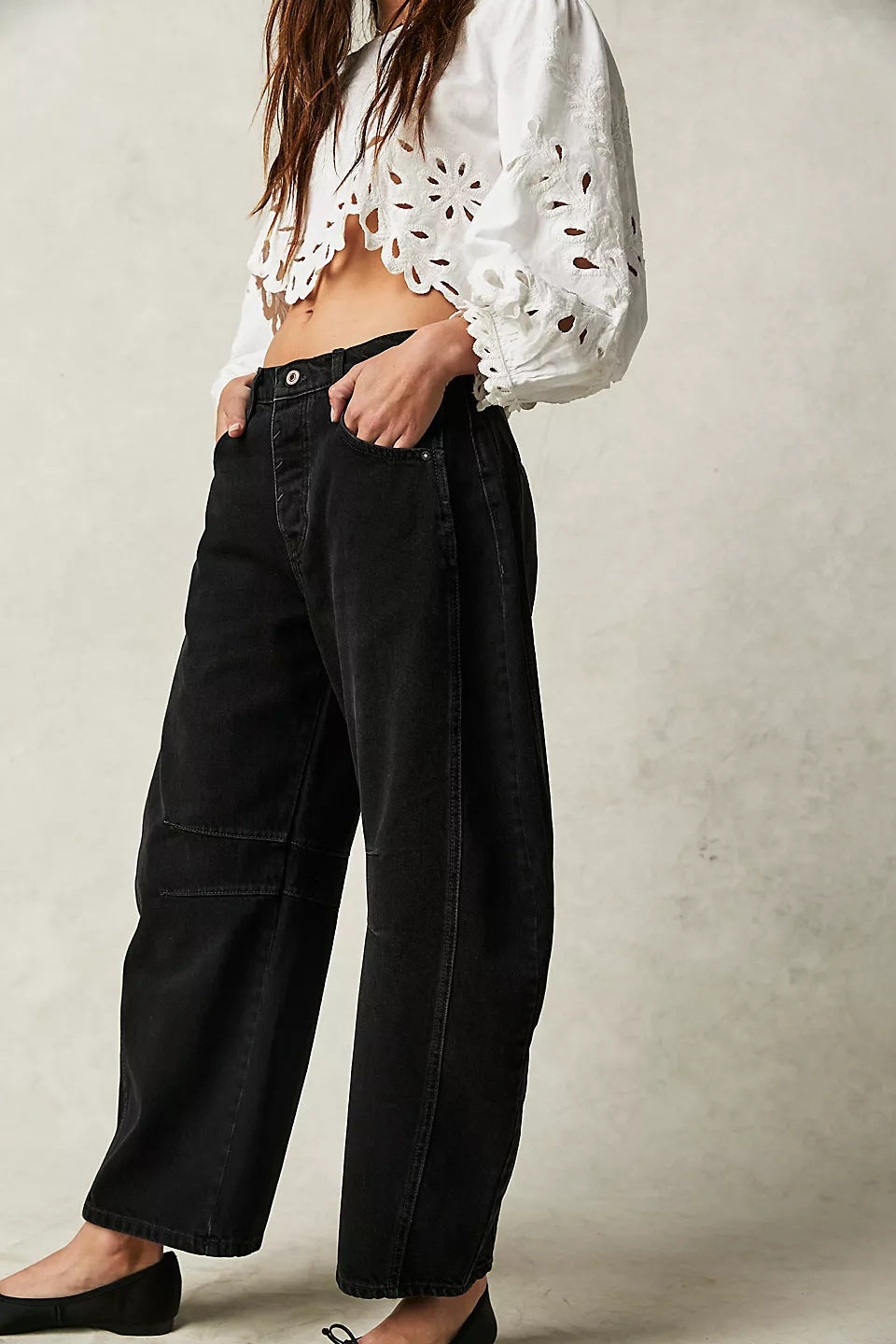 Ezzilife pants, Baggy Barrel Jeans – High Stretch Casual Fit