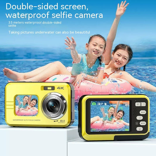 Outdoor Sports HD Dual Screen Photography Waterproof Camera