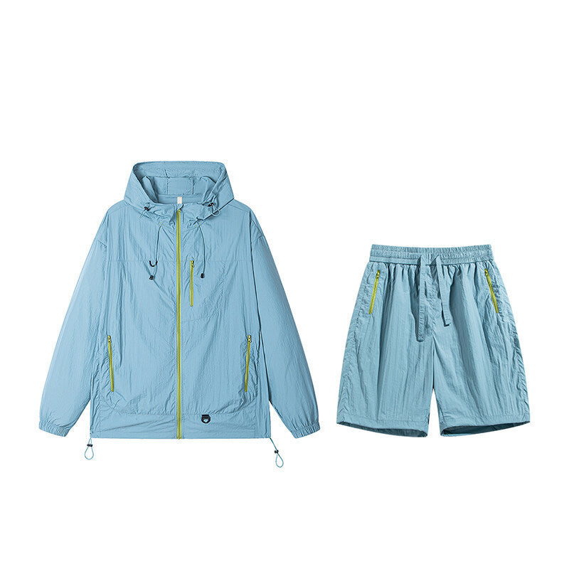 Sun Protection Clothing Suit Men's And Women's Same Quick-drying Shorts Nylon