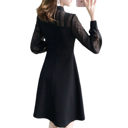 Slimming Long Sleeve Lace Underdress