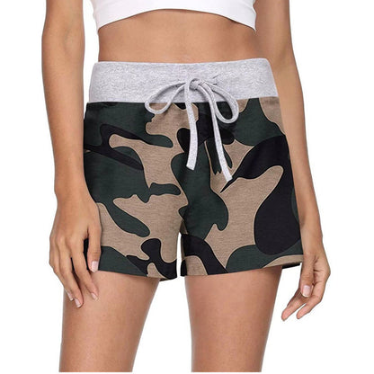 Women's Summer Home Leopard Print Casual Shorts