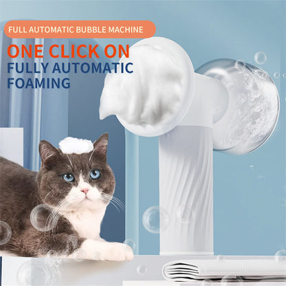 Ezzilife Pet Bath Brush – Easy Electric Grooming for Dogs & Cats with Built-In Shampoo Dispenser