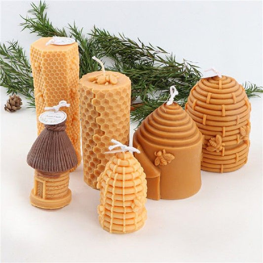 3D Honeycomb Silicone Candle Mold