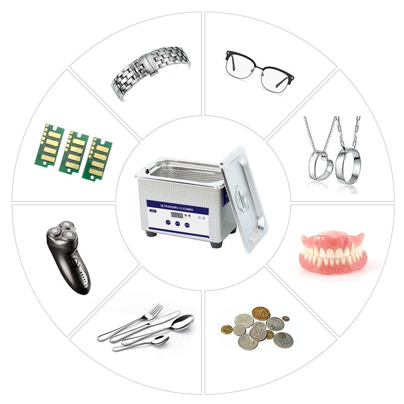 Household Small Ultrasonic Cleaning Machine Jewelry Glasses Cleaning Machine