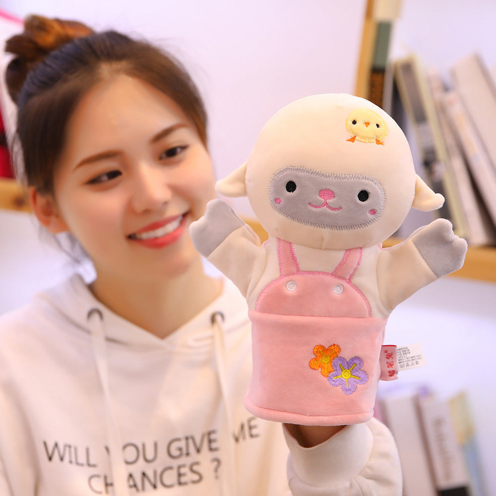 Cartoon Animal Plush Hand Puppet Elephant Panda Deer Koala Hand Puppet Toys For Kids