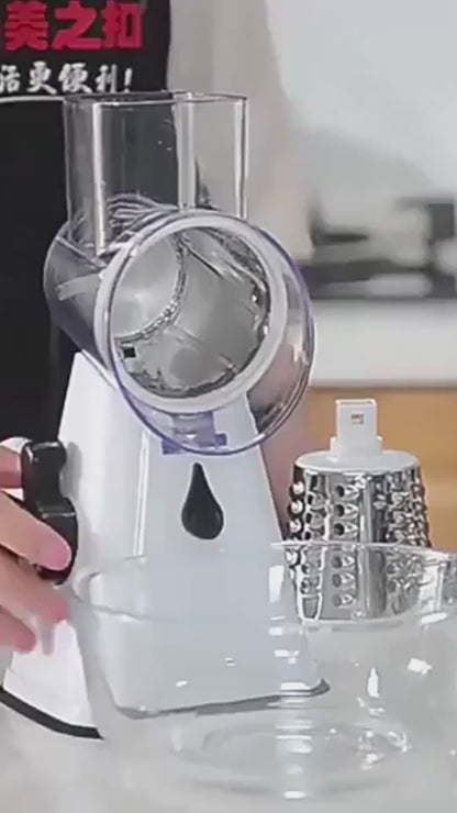 Video showcasing how the 3 in 1 vegetable slicer or cutter works 2