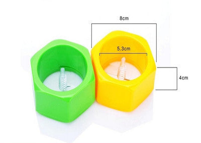 Quality green and yellow Spiral Knife cucumber Vegetable Cutter and slicer with blades inside with measurements 