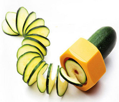 Quality yellow Spiral Knife cucumber Vegetable Cutter and slicer